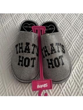 (Paris Hilton) Glamorous Silver Slippers